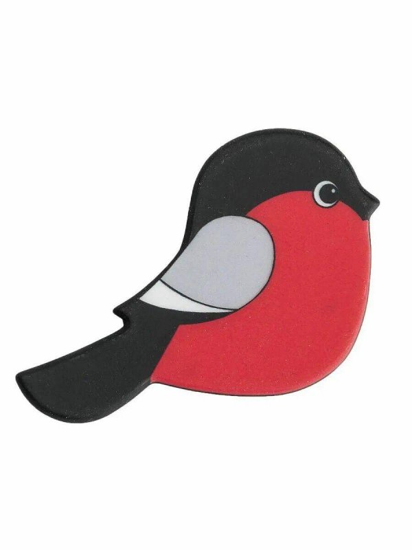 Трафарет снегиря для аппликации