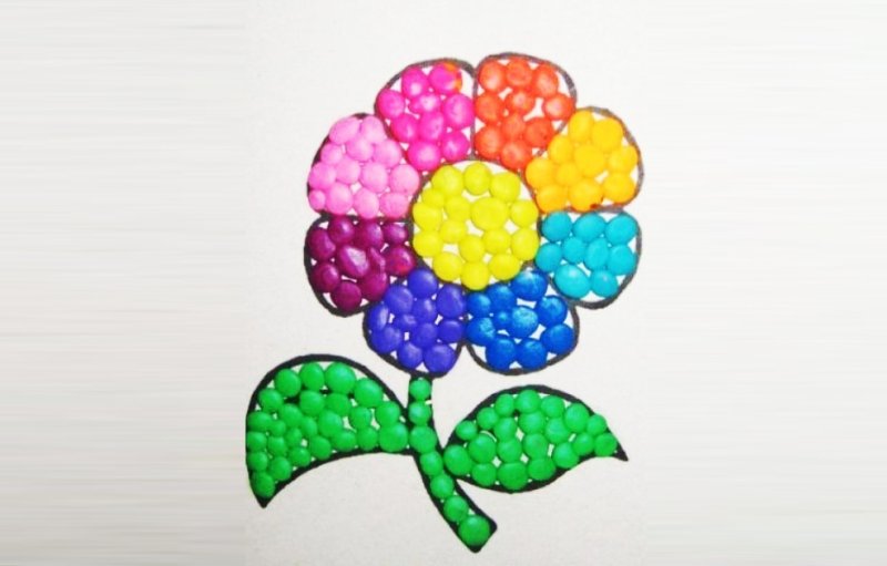 Мозаика пластилином