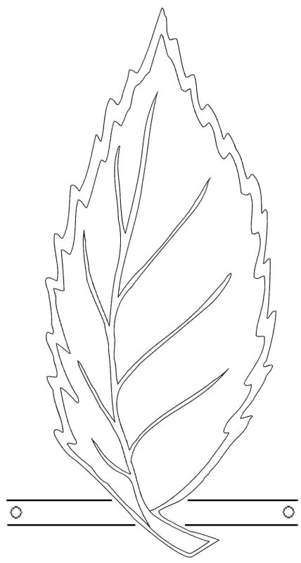 Осенние листья трафареты для вырезания