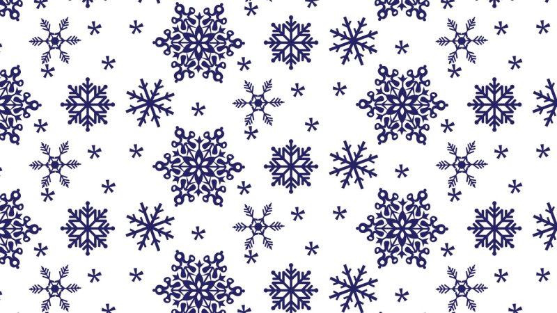 Много снежинок