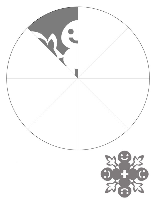 Снежинки для вырезки шаблоны