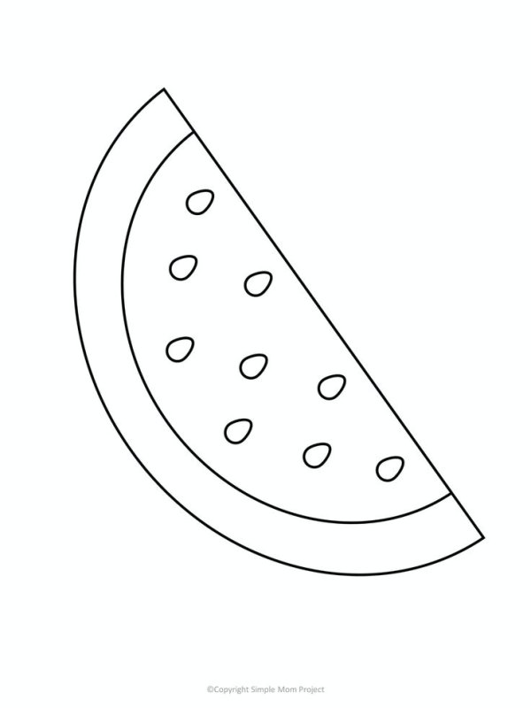 Арбуз шаблон