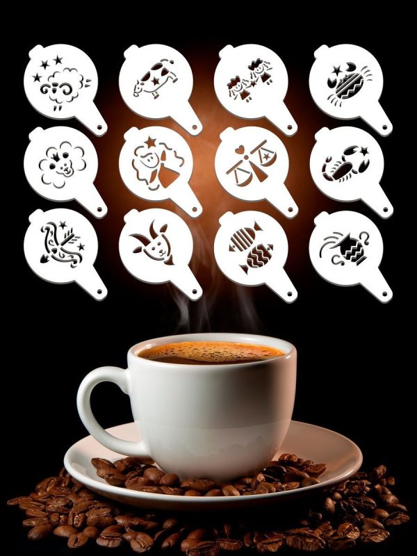 Трафареты для капучино своими руками