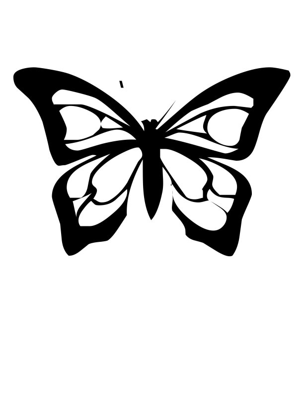 Трафареты бабочки