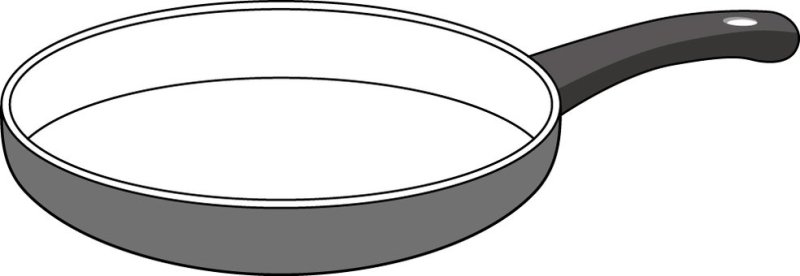 Сковорода раскраска для детей