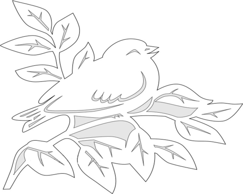 Весенние вытынанки на окна в детском саду