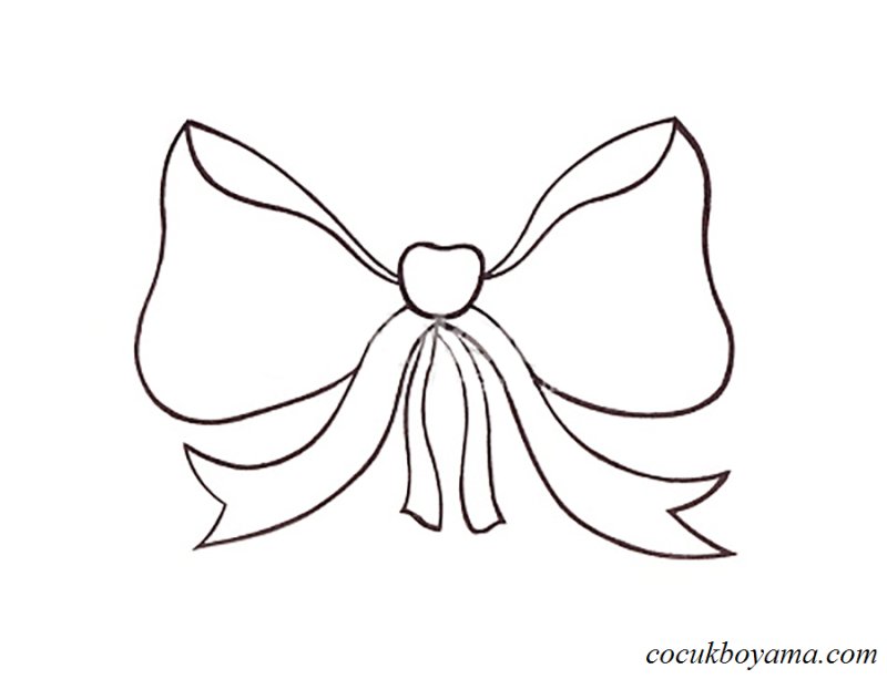 Бант раскраска