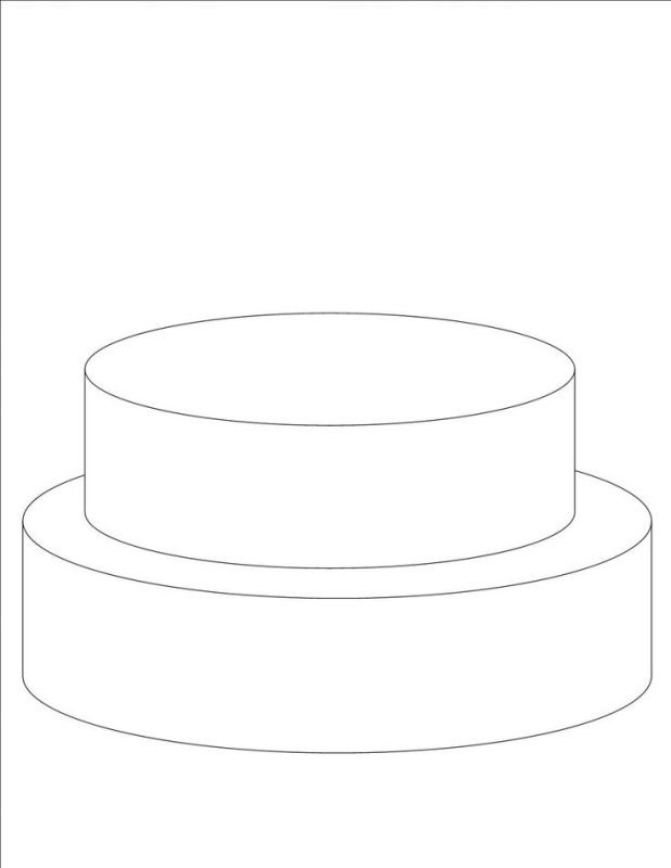 Торт шаблон