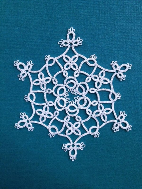 Игольное кружево Снежинка