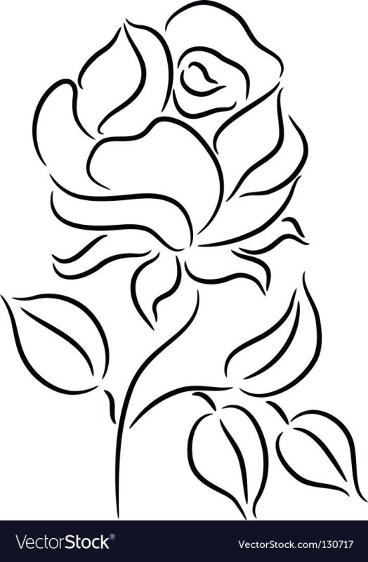 Трафарет "розы"