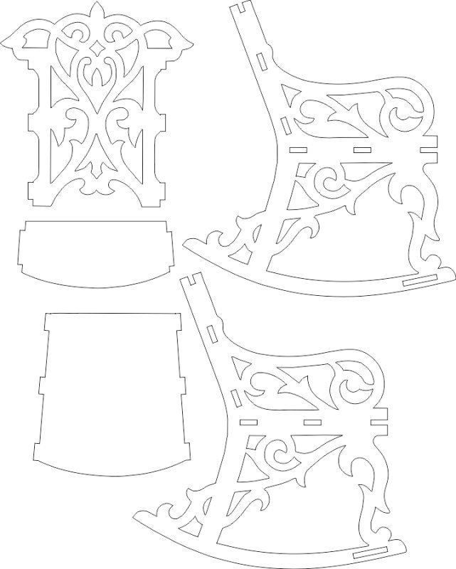 Макет стула из фанеры