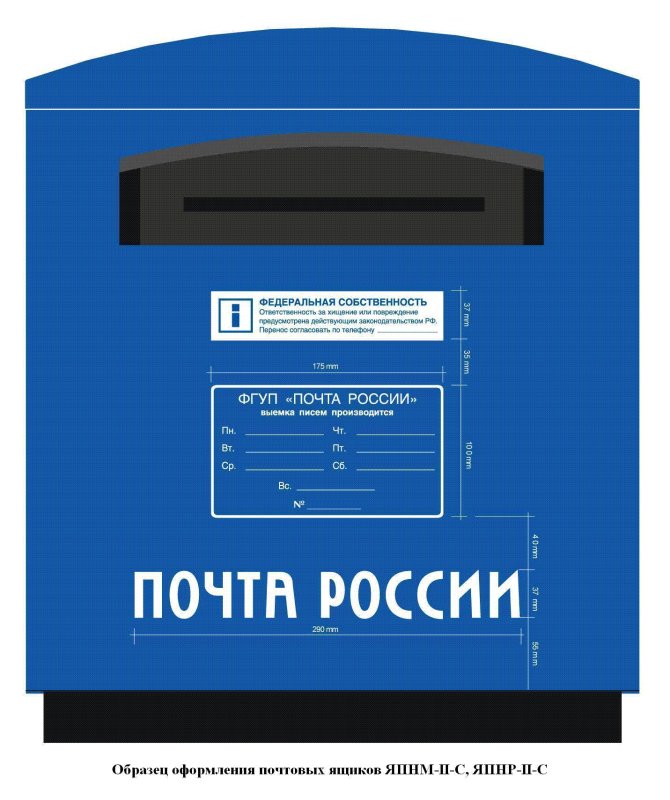 Макет почтового ящика