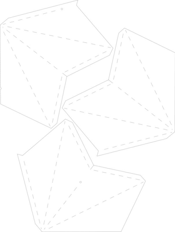 Развертка звезды объемная