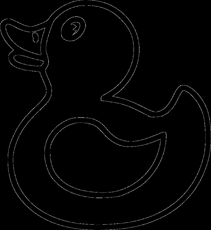 Утенок раскраска