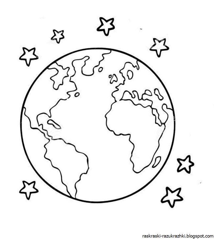 Планеты картинки для детей раскраски