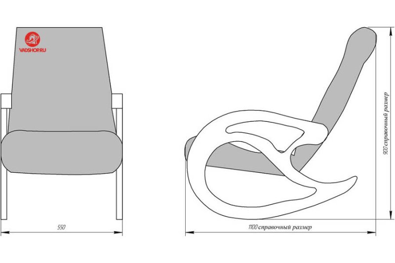 Кресло качалка маятниковая чертежи