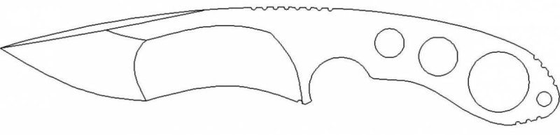 Чертёж флип ножа из стандофф 2