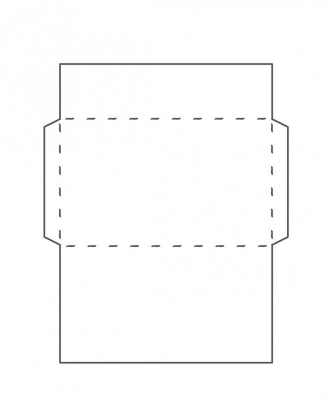Конверт макет для печати