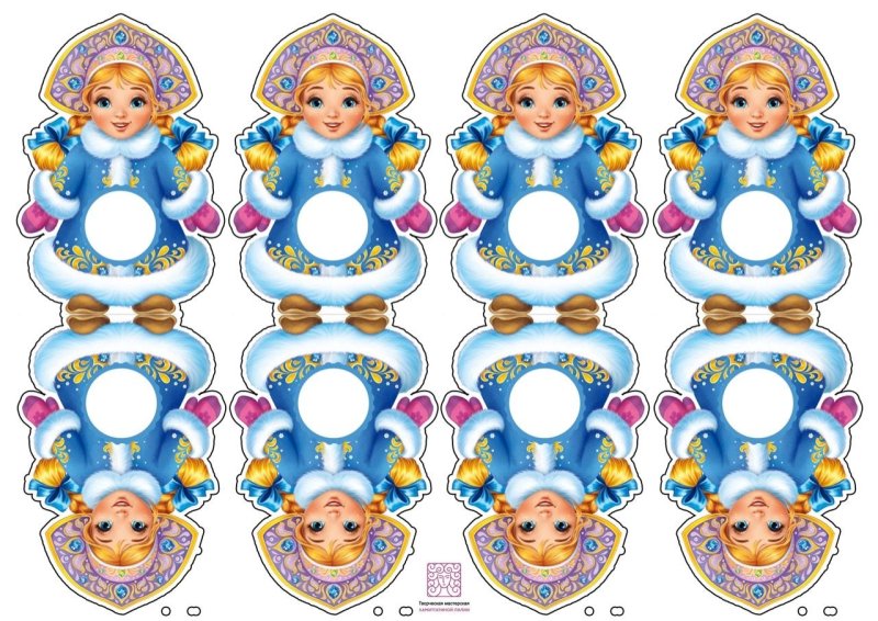 Шаблоны для Чупа чупсов на новый год