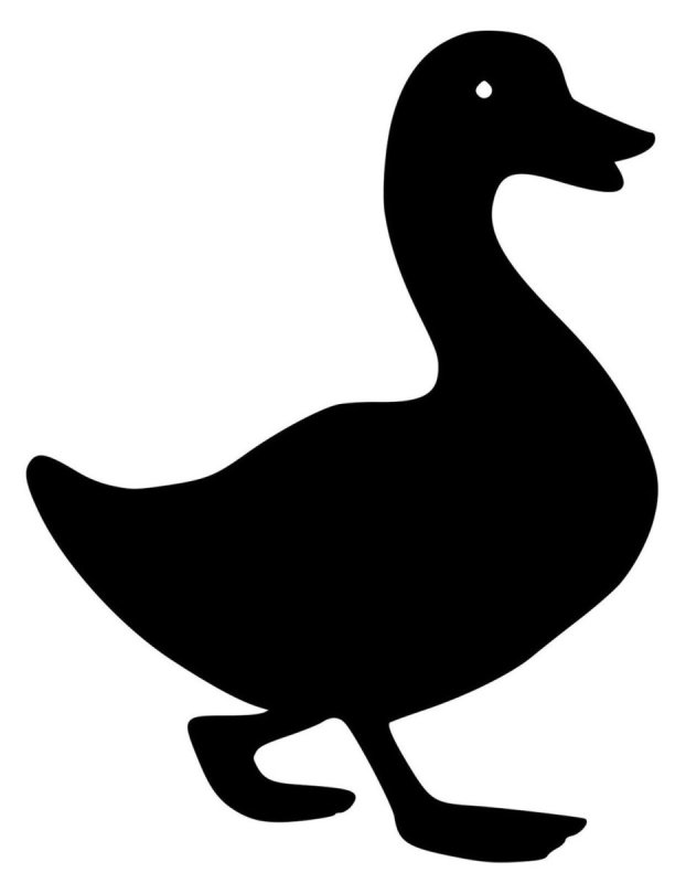 Трафарет уточки