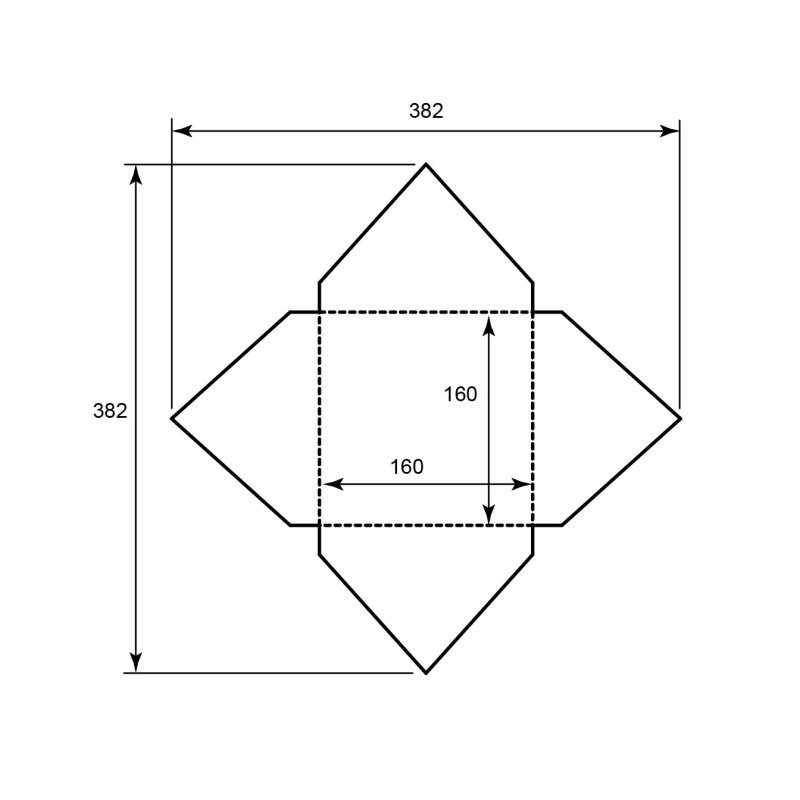 Чертеж конверта