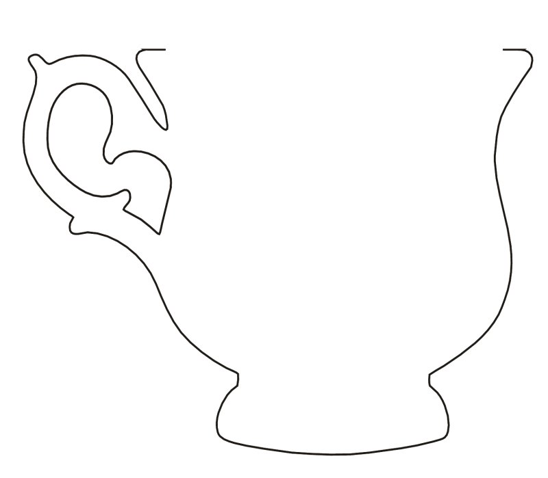 Трафарет "чашка"