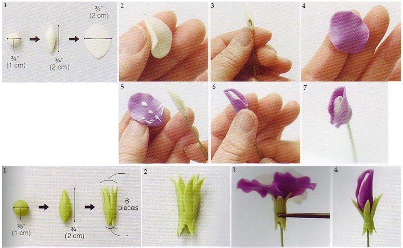 Полимерная глина цветы для начинающих