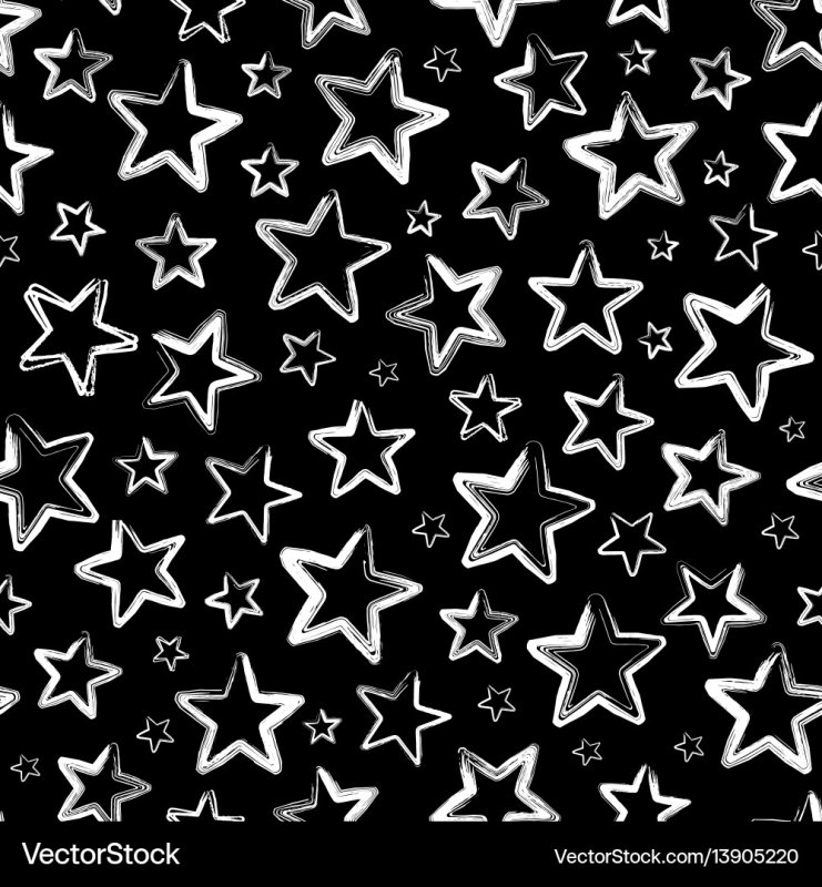 Белая звезда на черном фоне