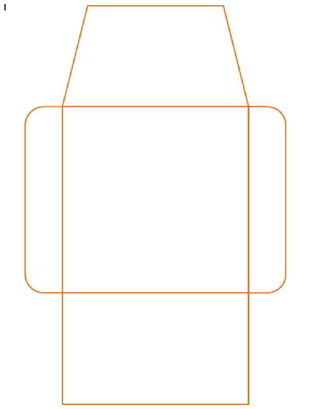 Конверт развертка для печати