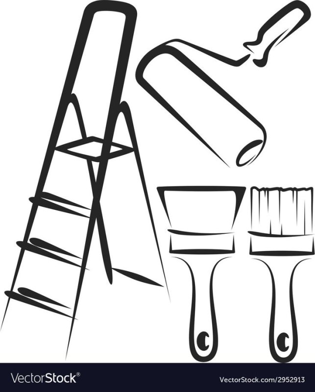 Эскизы строительных инструментов