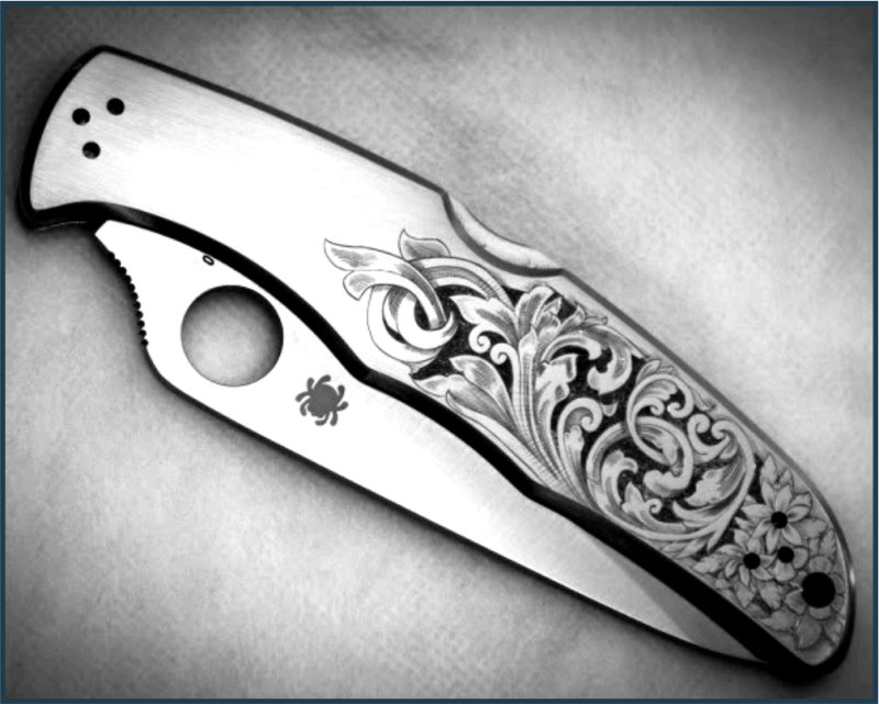 Нож рисунок