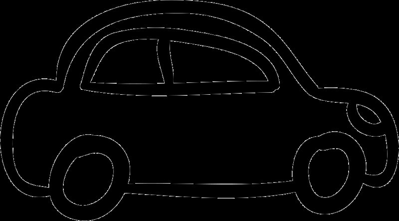 Машина контур для детей