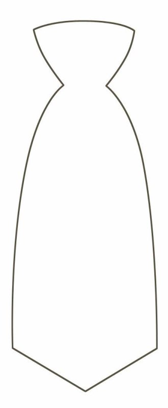 Галстук трафарет