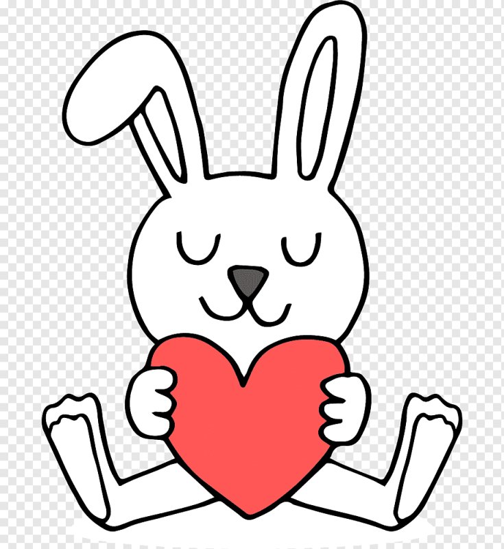 Кролик с сердечком