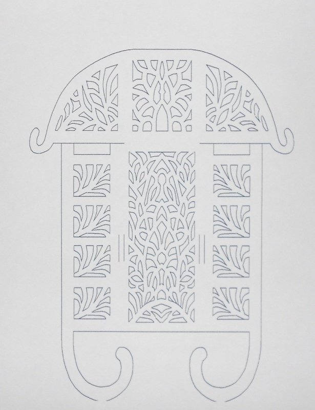 Бумажные узоры на окна