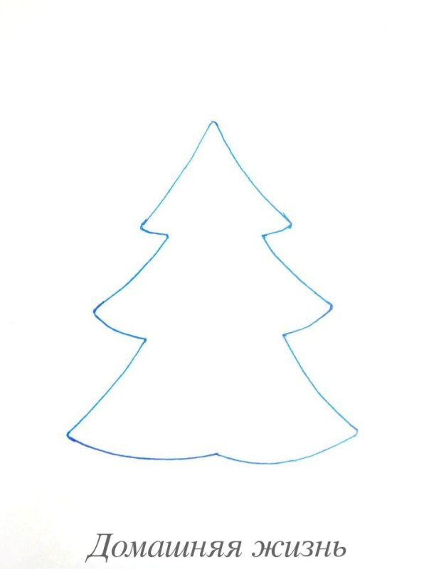 Трафарет "елка"