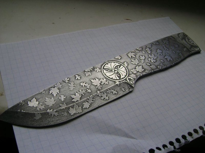 Гравировка на ноже