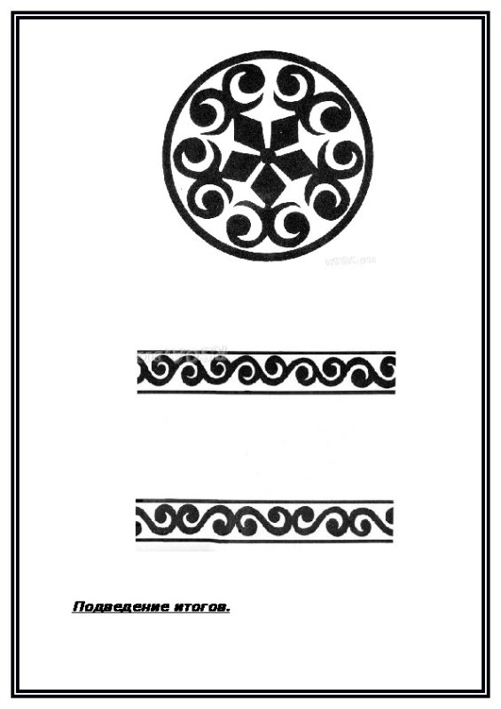 Национальный орнамент карачаевцев