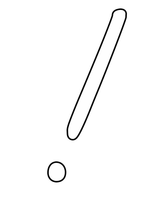 Трафарет знака номер