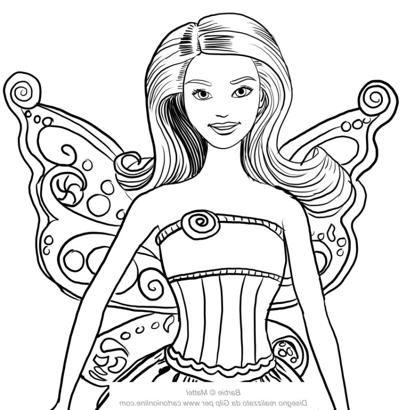 Раскраска. Барби