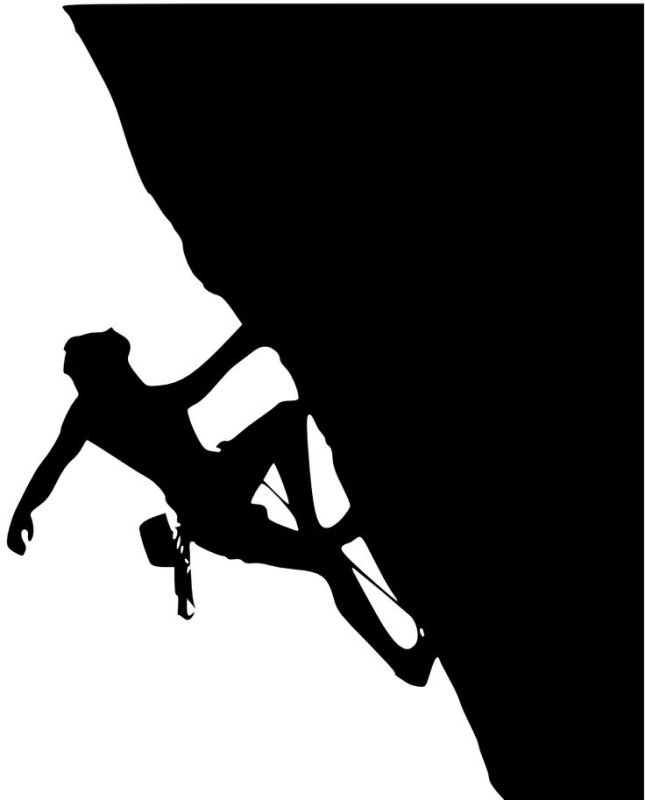 Скалолазание силуэт