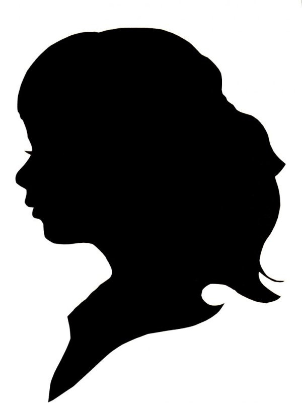 Контур женского лица