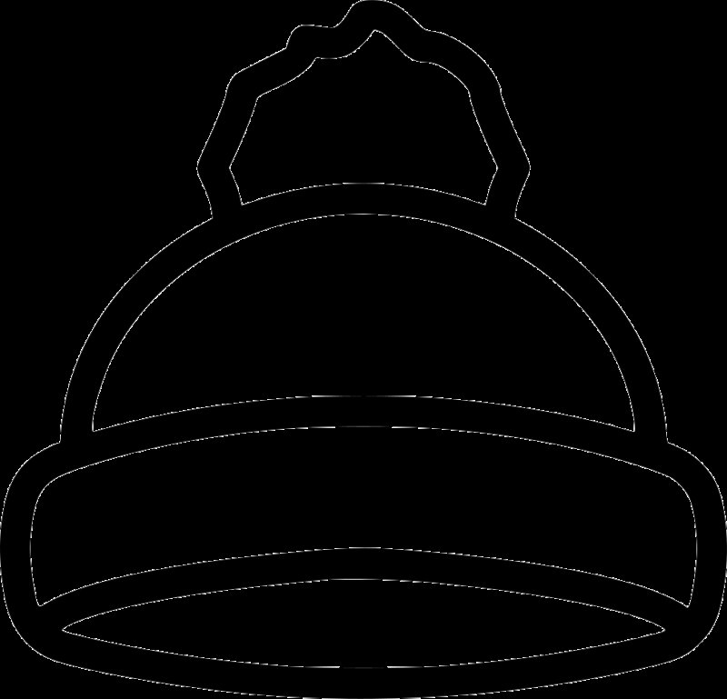 Раскраска шапочка для детей