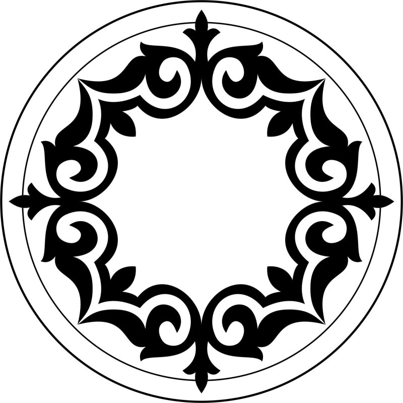Круглый орнамент