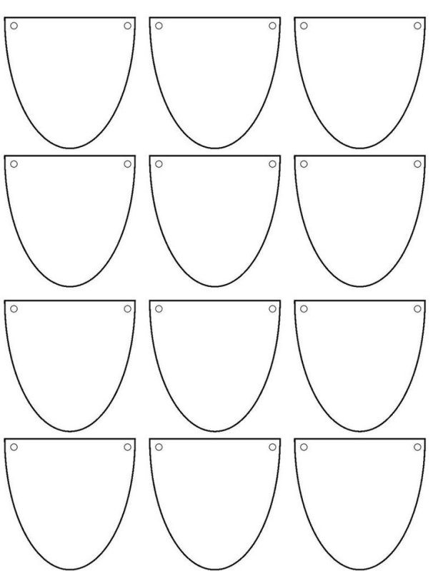 Шаблон повязки на глаз для пирата
