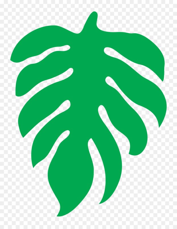 Трафарет тропических листьев