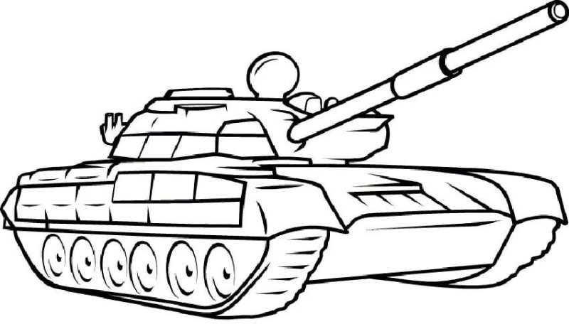 Танк т-80 раскраска