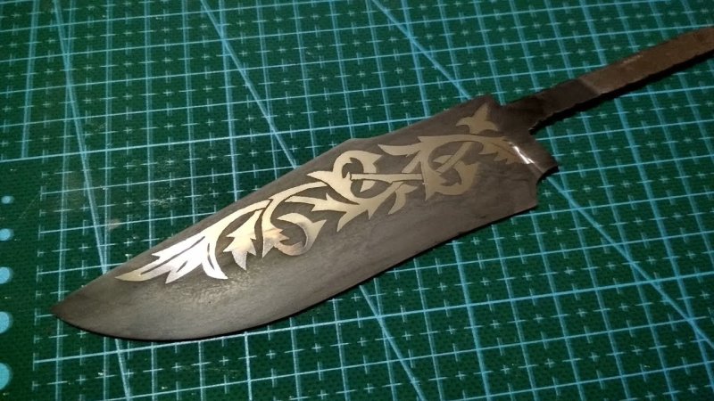 Травление клинка