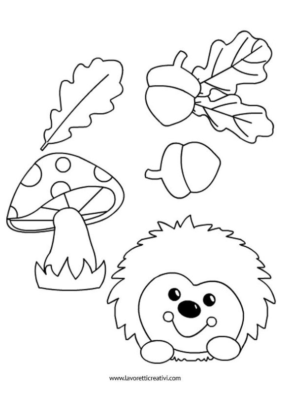 Трафареты для осенних поделок