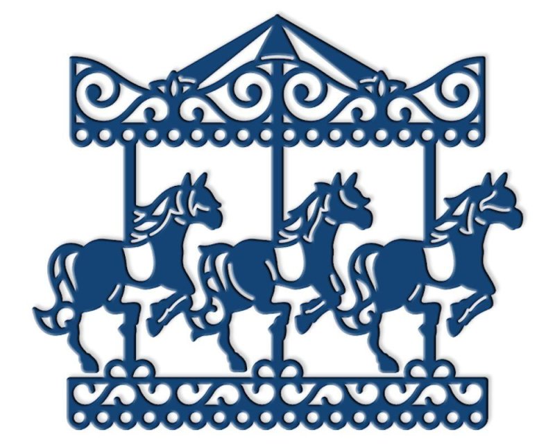 Карусель силуэт